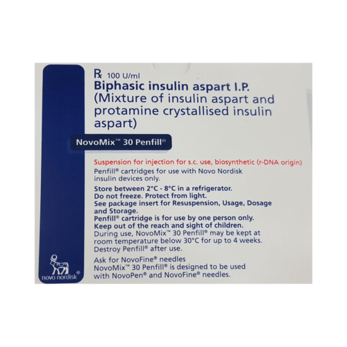 Novomix 30 100IU Penfill (3ml Each)